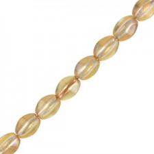 Czech Pinch beads 5x3mm Crystal apricot medium 00030/29121